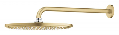Верхний душ с настенным кронштейном Grohe Rainshower Cosmopolitan 310 (26066GN0) круглый, диаметр 310 мм, прохладный рассвет, матовый