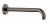 Кронштейн верхнего душа Grohe Rainshower (28576A00) настенный, 28 см, темный графит, глянцевый