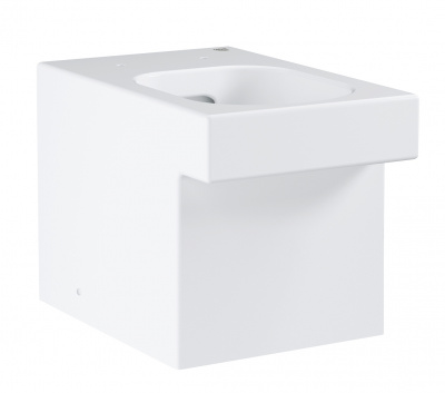 Унитаз приставной безободковый Grohe Cube Ceramic PureGuard (3948500H) длина 57 см, с гигиеническим покрытием, без сиденья