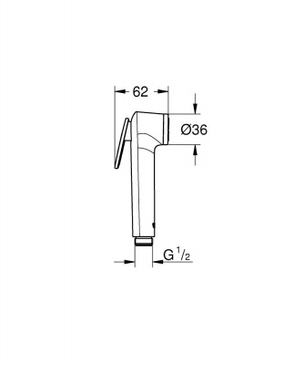 Гигиенический душ Grohe Tempesta-F Trigger Spray 30 (28020L01) лейка, белый