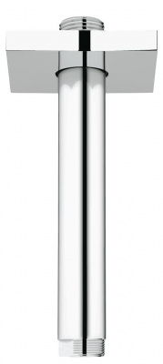 Потолочный кронштейн Grohe Rainshower (27485000) вынос 160 мм, квадратная розетка, хром