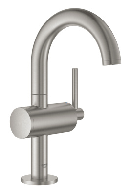 Смеситель Grohe Atrio New Classic (32043DC3) для раковины, M-Size, с нажимным донным клапаном, суперсталь