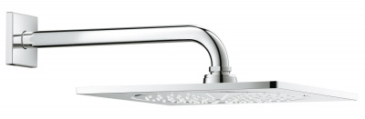 Верхний душ Grohe Rainshower F-Series 10" (26060000) 254х254 мм, верхний душ с душевым кронштейном 286 мм, хром