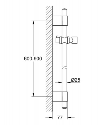 Rainshower Душевая штанга, 900 мм