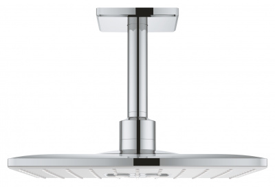 Верхний душ с потолочным кронштейном Grohe Rainshower 310 SmartActive Cube (26481LS0) квадратный, 310х310 мм, для механизма 26483/26484, хром/белый