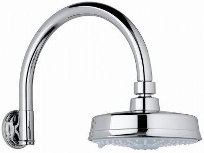 Держатель верхнего душа Grohe Rainshower (28384000) (272 мм), Ретро, с изгибом, крепление от стены