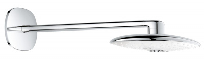 Верхний душ Grohe Rainshower 360 DUO (26254LS0) с настенным кронштейном 45 см, белый