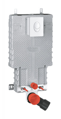 Смывной бачок Grohe Uniset (38724001) 111 см, для приставного унитаза в комплекте с белой клавишей (2 в 1), для обмуровки