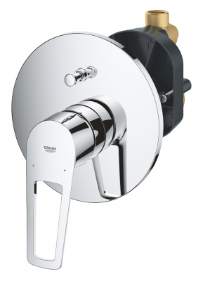 Встраиваемый смеситель Grohe BauLoop (29081001) на 2 источника, с механизмом в комплекте, хром