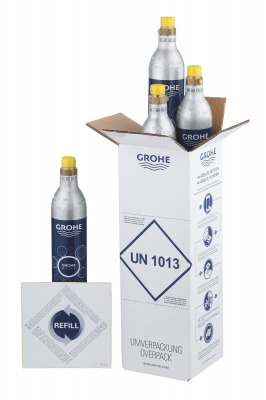 Комплект запасных баллонов для газирования Grohe Blue (40422000) 4 шт, объем 1 баллона: 425 г, 60 л газированной воды