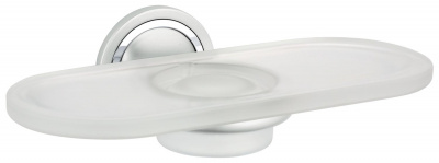 Мыльница стеклянная Grohe Ondus (40391000) матовое стекло, для держателя 40376