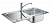 Мойка кухонная из нержавеющей стали Grohe K300 Eurosmart (31565SD0) 97х50 см, под тумбу 60 см, клапан-автомат, нержавеющая сталь