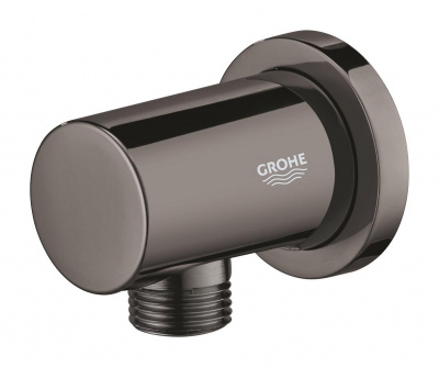 Подключение для душевого шланга Grohe Rainshower (27057A00) 1/2, темный графит, глянцевый
