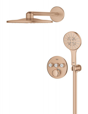 Grohtherm SmartControl Concealed shower system with Rainshower SmartActive 310