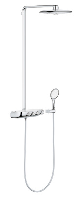 Душевая стойка Grohe Rainshower System SmartControl 360 DUO (26250000) с термостатом для душа (без излива), 2-х режимный верхний душ, хром