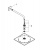 Верхний душ Grohe Rainshower F-Series 10" (26060000) 254х254 мм, верхний душ с душевым кронштейном 286 мм, хром